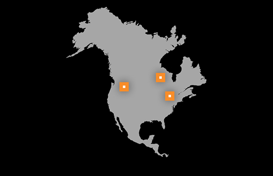 north america locations